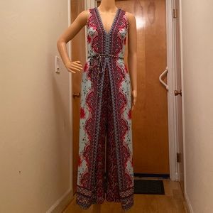Alice + Olivia Flower Print Jumpsuit